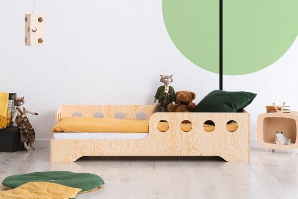 Lit en bois Lit Maison KIKI 5 - L  80x190cm ADEKO