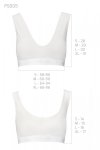 PS005 TOP white biustonosz sportowy 