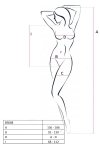 BS088 Bodystocking Czerwony 