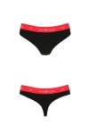 PS009 PANTIES black/red stringi bawełniane 
