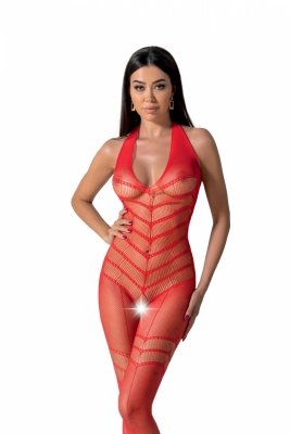 Passion BS100 czerwony Bodystocking