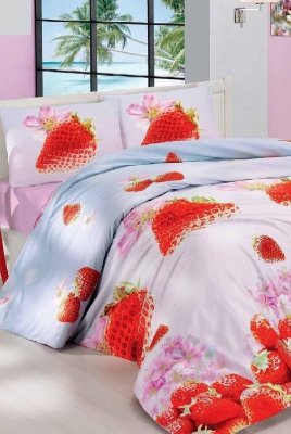 Faro Valentini Strawberry 160x200 komplet pościeli