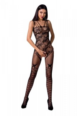 BS076 Bodystocking Czarny 