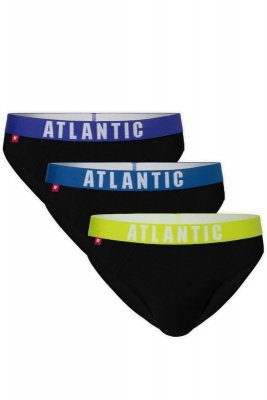 Atlantic 094 3-pak gran/grat/gral slipy męskie