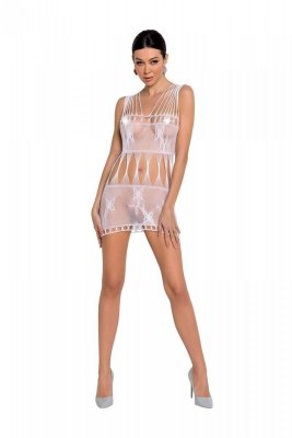 BS090 Bodystocking Biały 