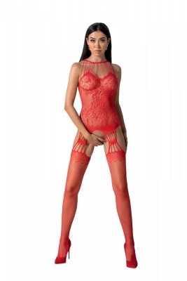 BS095 Bodystocking Czerwony 