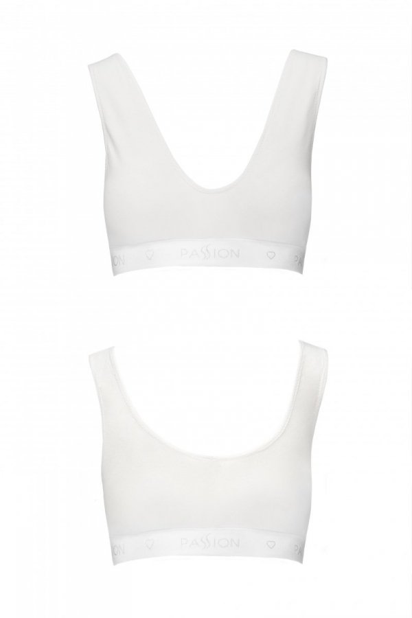 PS005 TOP white biustonosz sportowy 