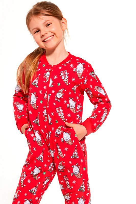 Cornette kombinezon Gnomes2 954/162 kids czerwona  piżama dziewczęca