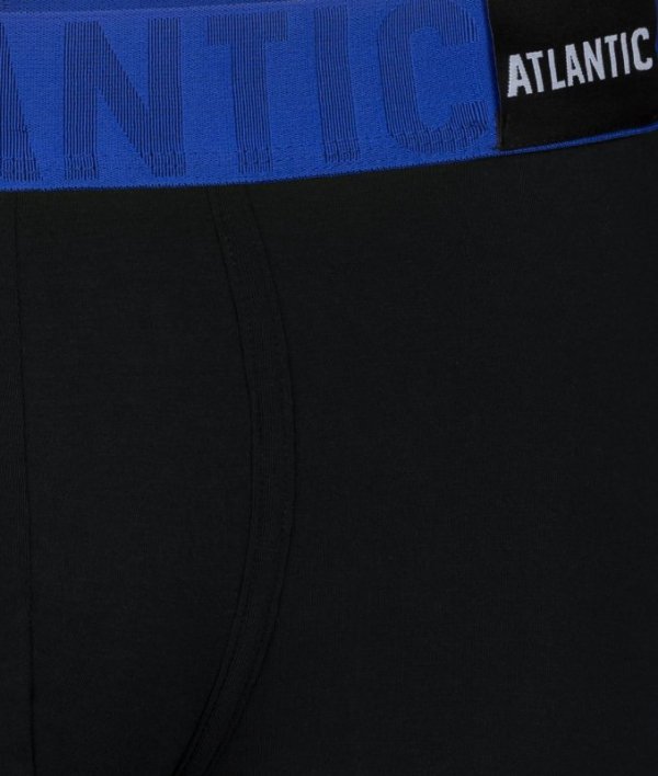 Atlantic 1188 czarno niebieskie bokserki męskie 