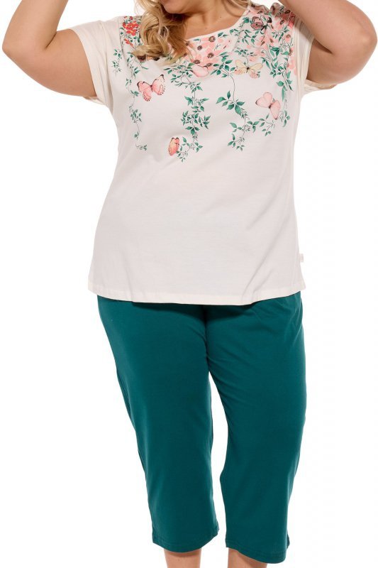Cornette Spring 369/281 ecru plus piżama damska