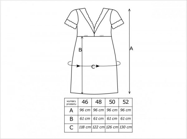 Koszulka nocna plus size - Mariza zielona