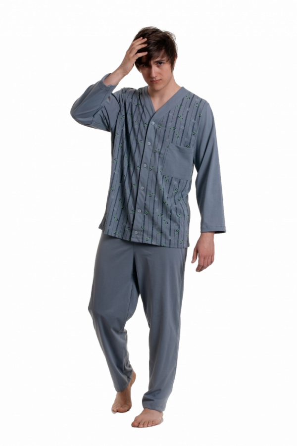 Gucio 2239 4XL-5XL rozpinana piżama męska