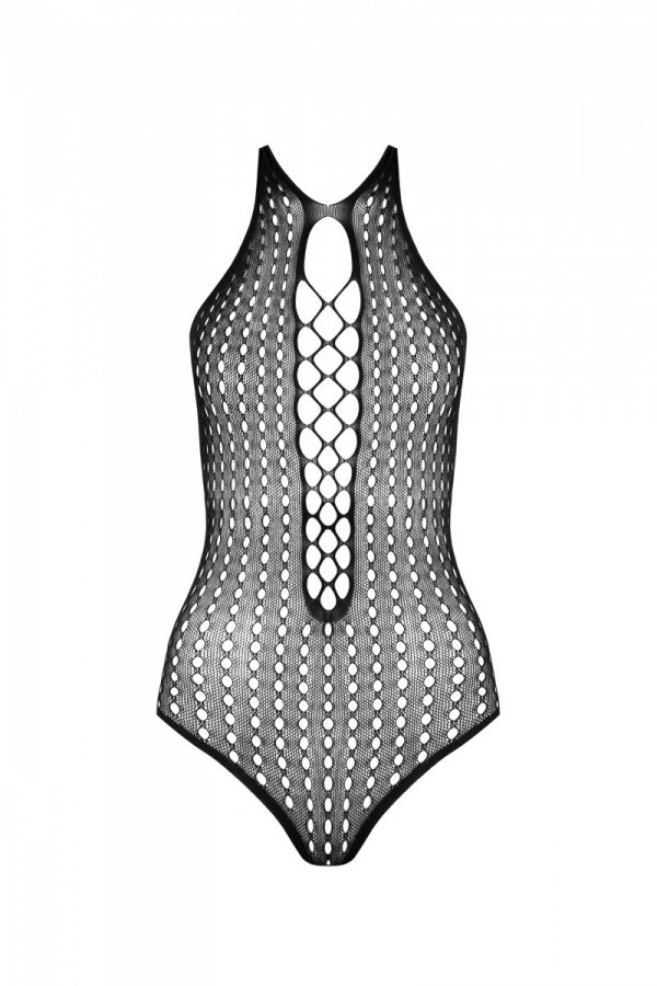 BS088 Bodystocking Czarny 
