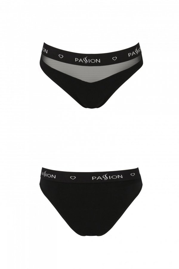 PS006 PANTIES black figi z siateczką