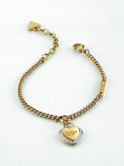 bransoletka Guess Heart & Crystals 