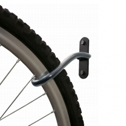 Wieszak szary R6S na rower do 30 kg do zawieszenia za koło