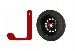 Wieszak na opony K1E/5x100R czerwony długość ramienia 10cm udźwig 40kg