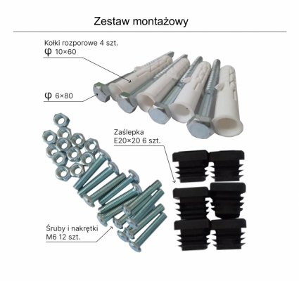 Pólka PG3MC - zestaw montażowy