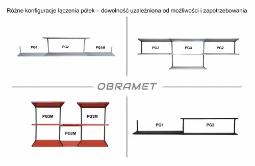 Półka garażowa metalowa PG1R