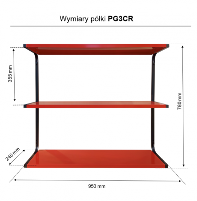 Pólka PG3CR - wymiary