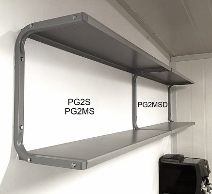 Półka dodatkowa PG2MSD z półką PG2S