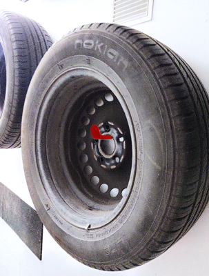 Wieszak na opony K1E/5x100R - zdjęcie zadowolonego klienta.