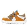Półbuty FRODDO G3130264-11 WHITE/ORANGE barefoot chłopięce na rzepy