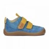 Półbuty AMEKO BAREFOOT AFRO - BLUE chłopięce na rzepy