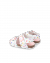Sandałki GARVALIN 232434-C białe (w kolorowe serduszka)