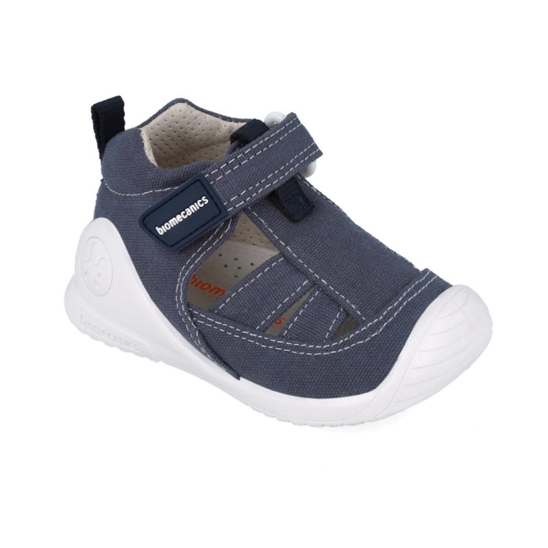 BIOMECANICS 252188-A089 AZUL MARINO sandał tekstylny rzep