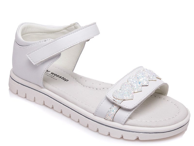 WEESTEP R902161052 W białe sandałki dziewczęce