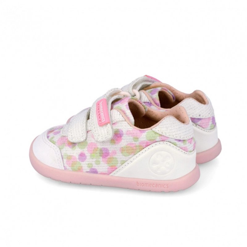 BIOMECANICS 262192-B050 BLANCO buty tekstylne rzepy - barefoot