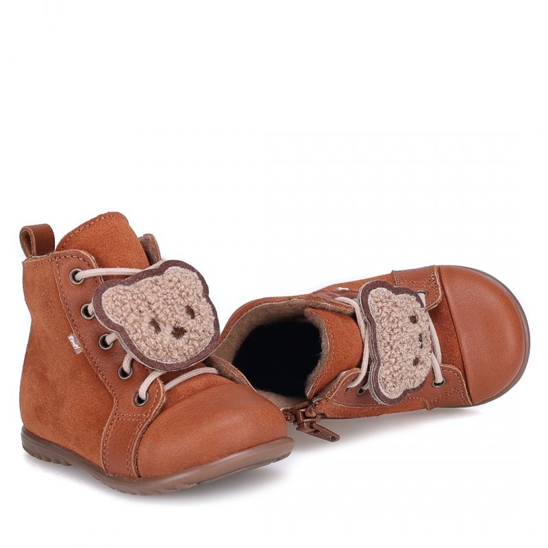 EMEL Roczki EY 1428L-1 Trzewiki chłopięce sznurowane membrana TE-POR