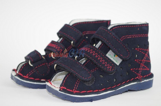 Buty Danielki  profilaktyczne T105 granat czerwony