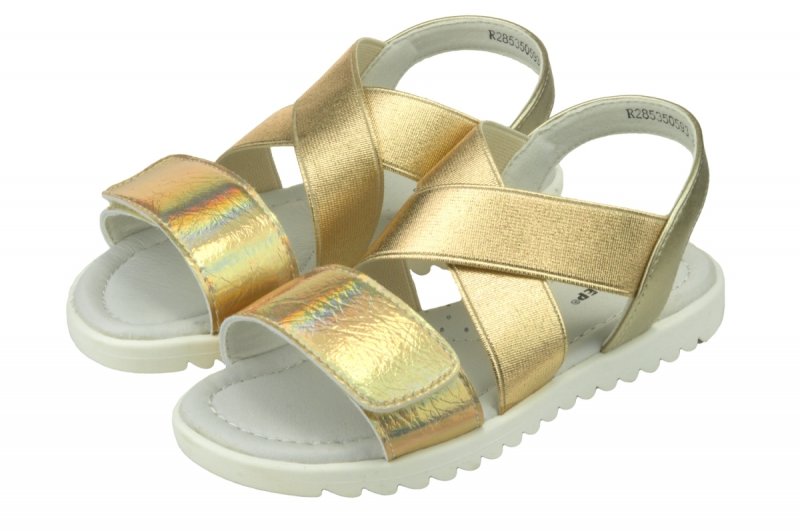 WEESTEP R285350593G GOLD złote sandałki dziewczęce