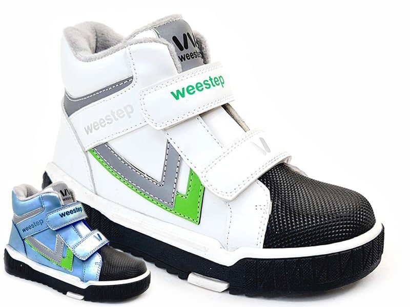 WEESTEP R578165671 LBL trzewiki kameloen biały/zielony