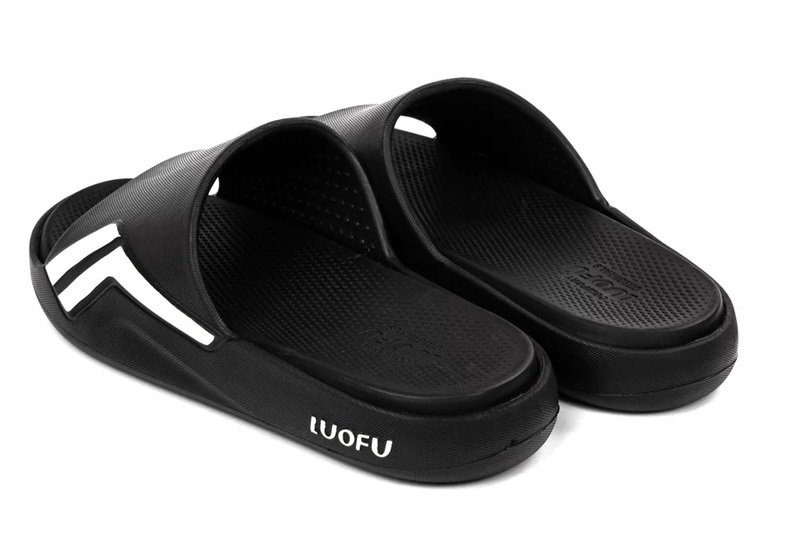 LUOFU E6213-E32 czarne klapki damskie basenowe
