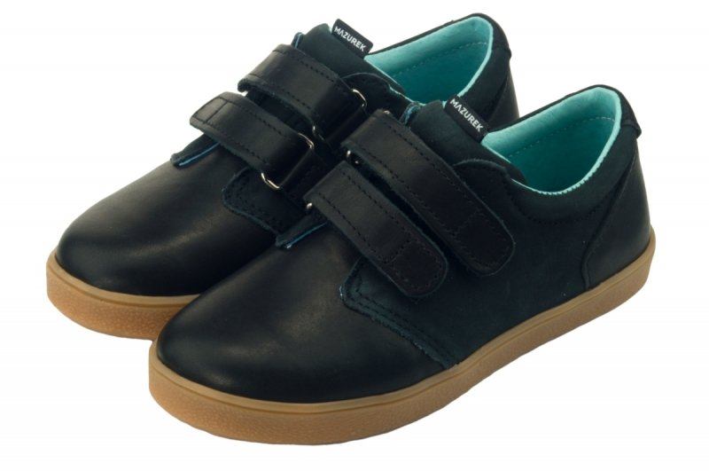 Półbuty MAZUREK 1361 CZARNY na rzepy