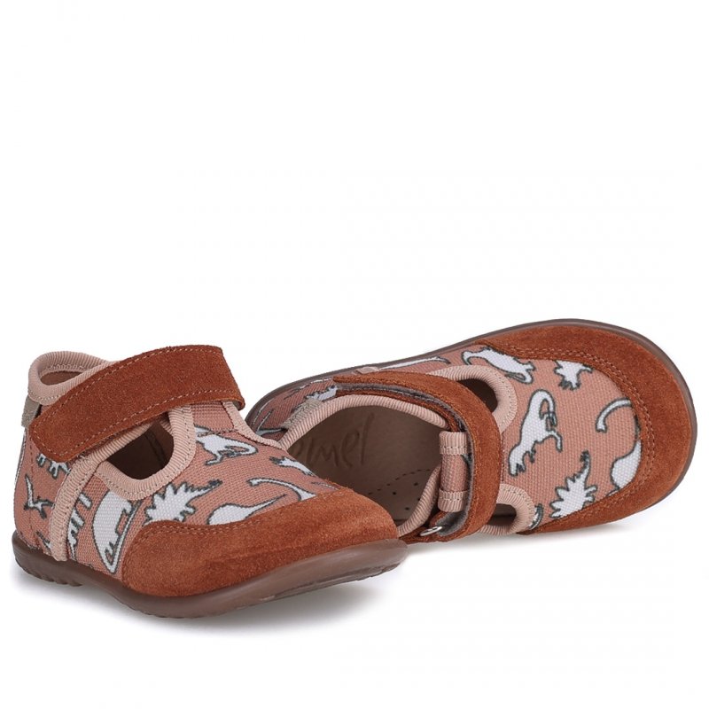 EMEL EK5221-2 kapcie chłopięce dinozaury na rzep 