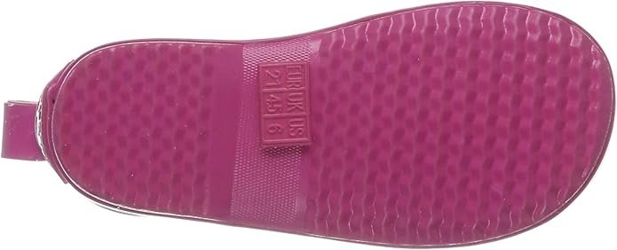PLAYSHOES 180358 18-pink krótkie kalosze w grochy