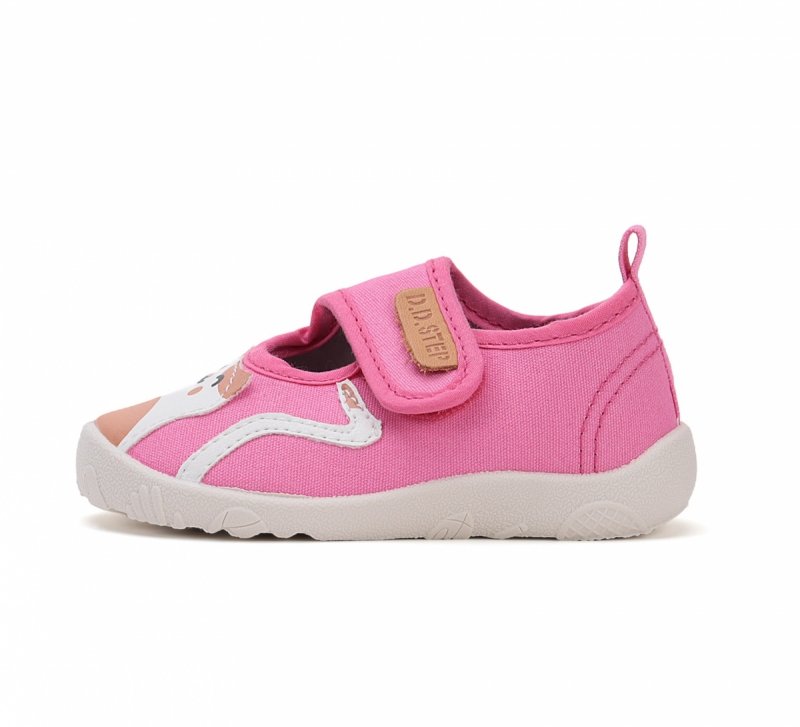 Tenisówki kapcie D.D.STEP BAREFOOT C086-51380A Dark Pink na rzep