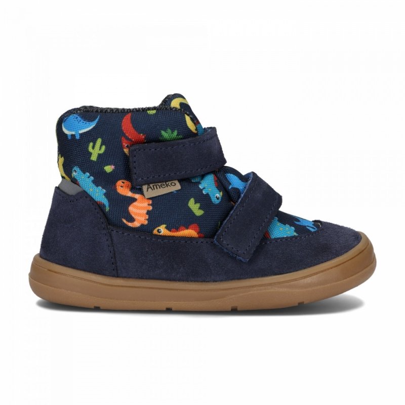 Trzewiki AMEKO BAREFOOT NOLAN DINO na rzepy