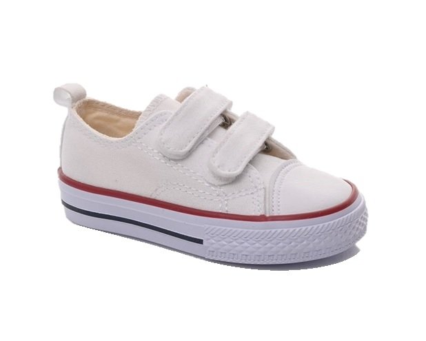 APAWWA RC03 WHITE białe trampki dziecięce na rzepy