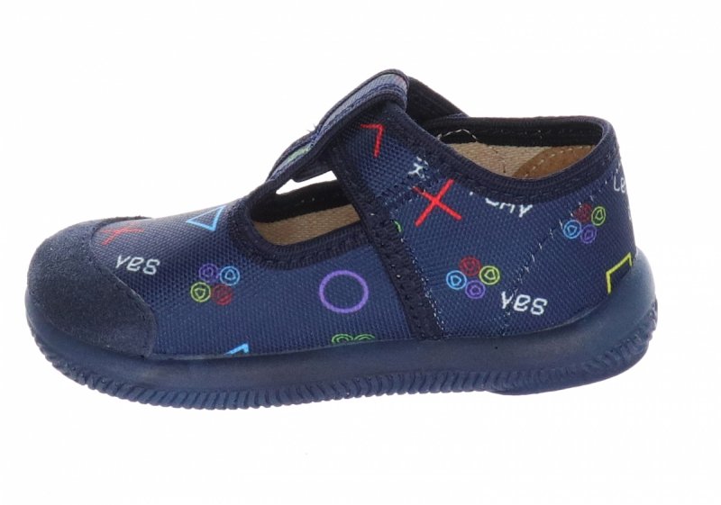 MILAMI 226 BR-2 BLUE kapcie chłopięce na rzepy 