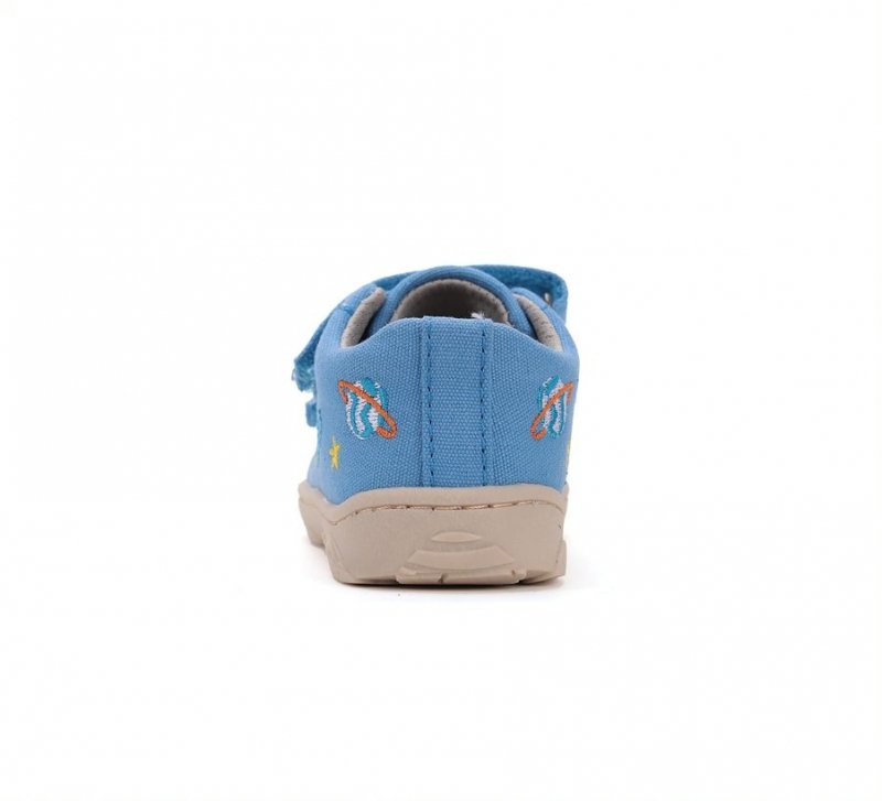Tenisówki D.D.STEP C077-51663 Bermuda Blue BAREFOOT na rzepy