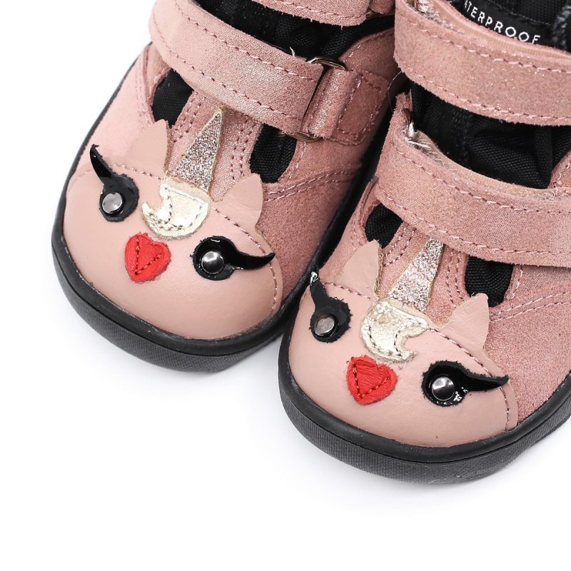 MRUGAŁA NEKO 6124/5-44 BAREFOOT pony rosa połysk TE-POR na rzepy