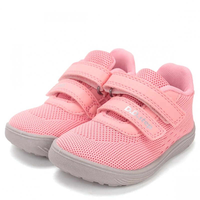 BAREFOOT Buty sportowe D.D.STEP F093-61936C BABY PINK na rzepy