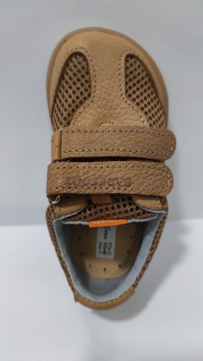 MAZUREK półbuty Barefoot AIRYWALK CAMEL na rzepy