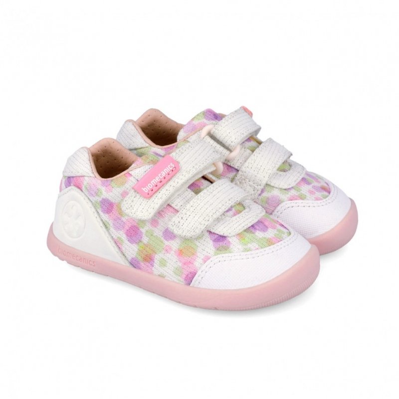 BIOMECANICS 262192-B050 BLANCO buty tekstylne rzepy - barefoot