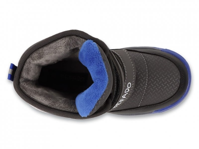 Befado 169X038 Śniegowce szare ocieplane na rzepy